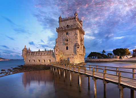 Belém Tower in Lisbon, Portugal
