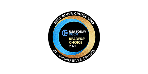 USA Today 10BEST Readers' Choice 2021 "Best River Cruise Line" Award logo